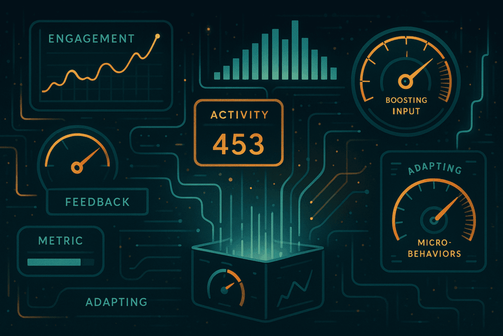 Dashboard measuring digital engagement 