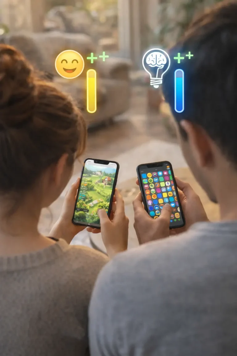 Couple playing games