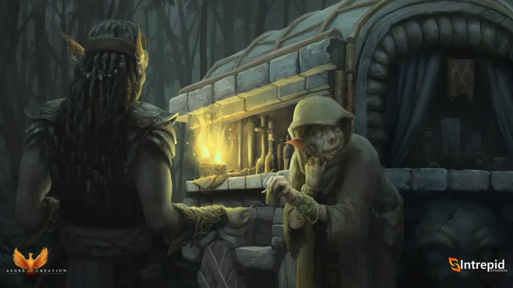 Screenshot showing Ashes of Creation game environment